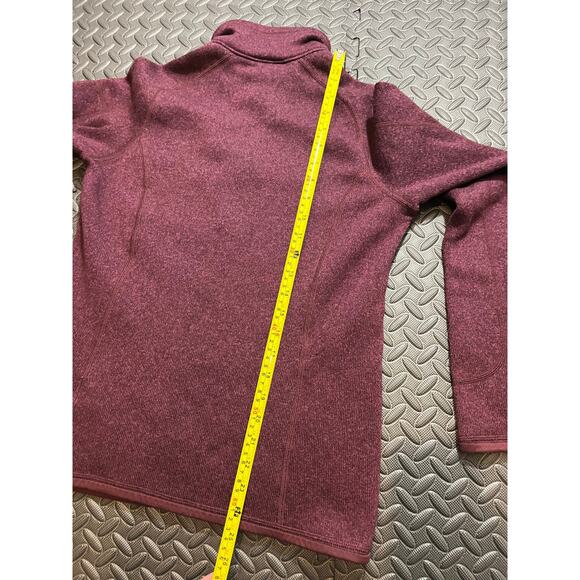 Patagonia Fleece Womens Medium Red Purple Better Sweater Quarter Zip Jumper Lady - Picture 6 of 9